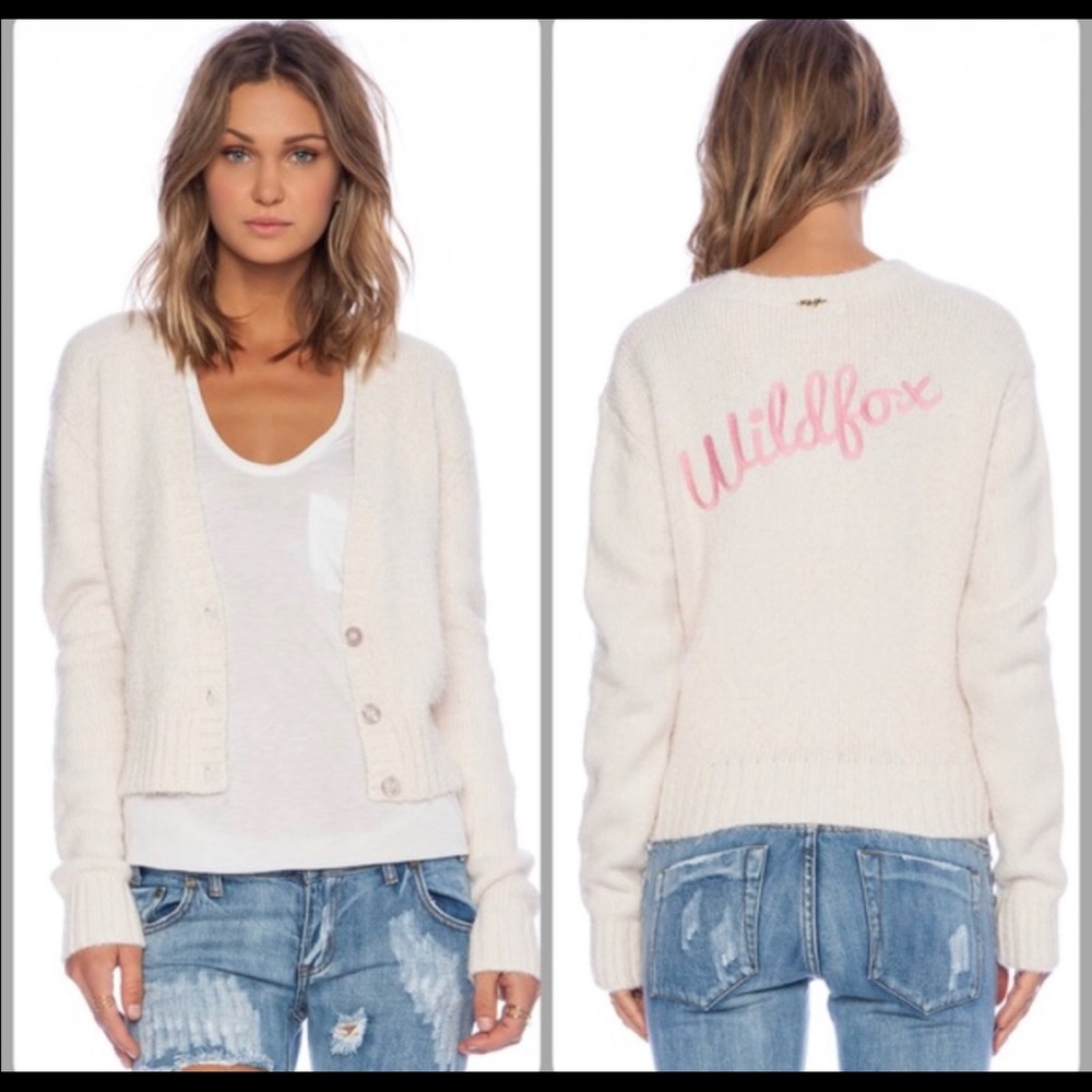 Wildfox white label cardigan sweater